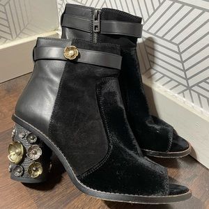 Coach Tearose Peeptoe Boots